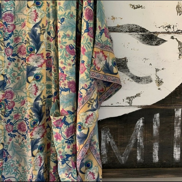 Bohemian Floral Kimono Maxi Duster ~ Gorgeous - Picture 5 of 8